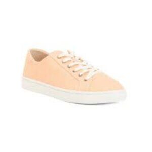 SOLUDOS  The Ibiza Sneakers  Peach Canvas  Women Sizes      NEW With Box